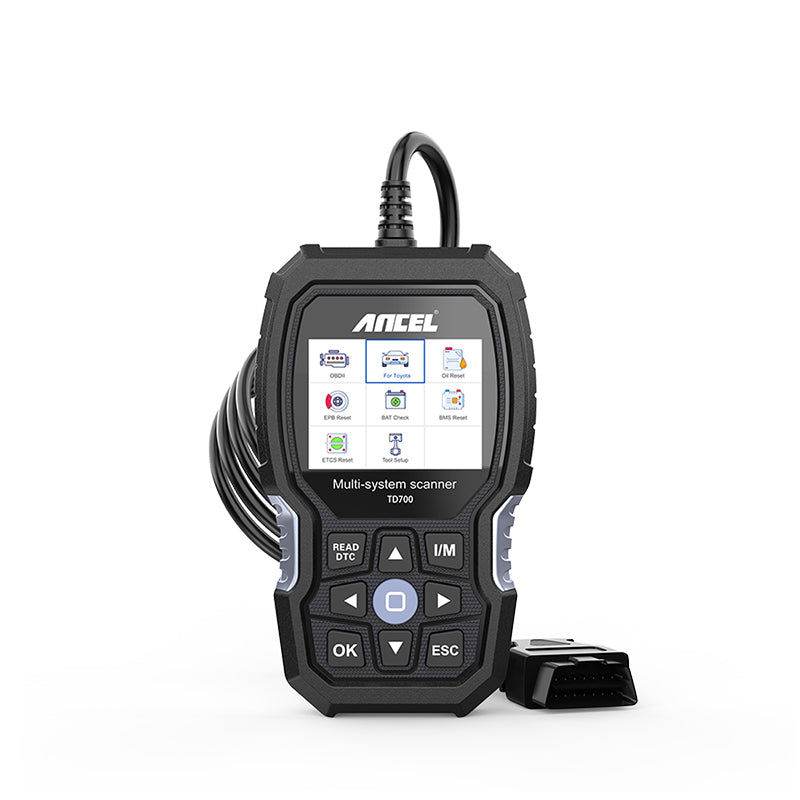 ANCEL-LD700 OBD2 Scanner, TPMS, ABS, Reset De Óleo, Motor, Todos